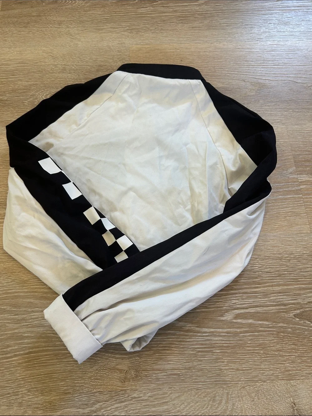 Black and White 'SPEEDING' Dance Costume Top